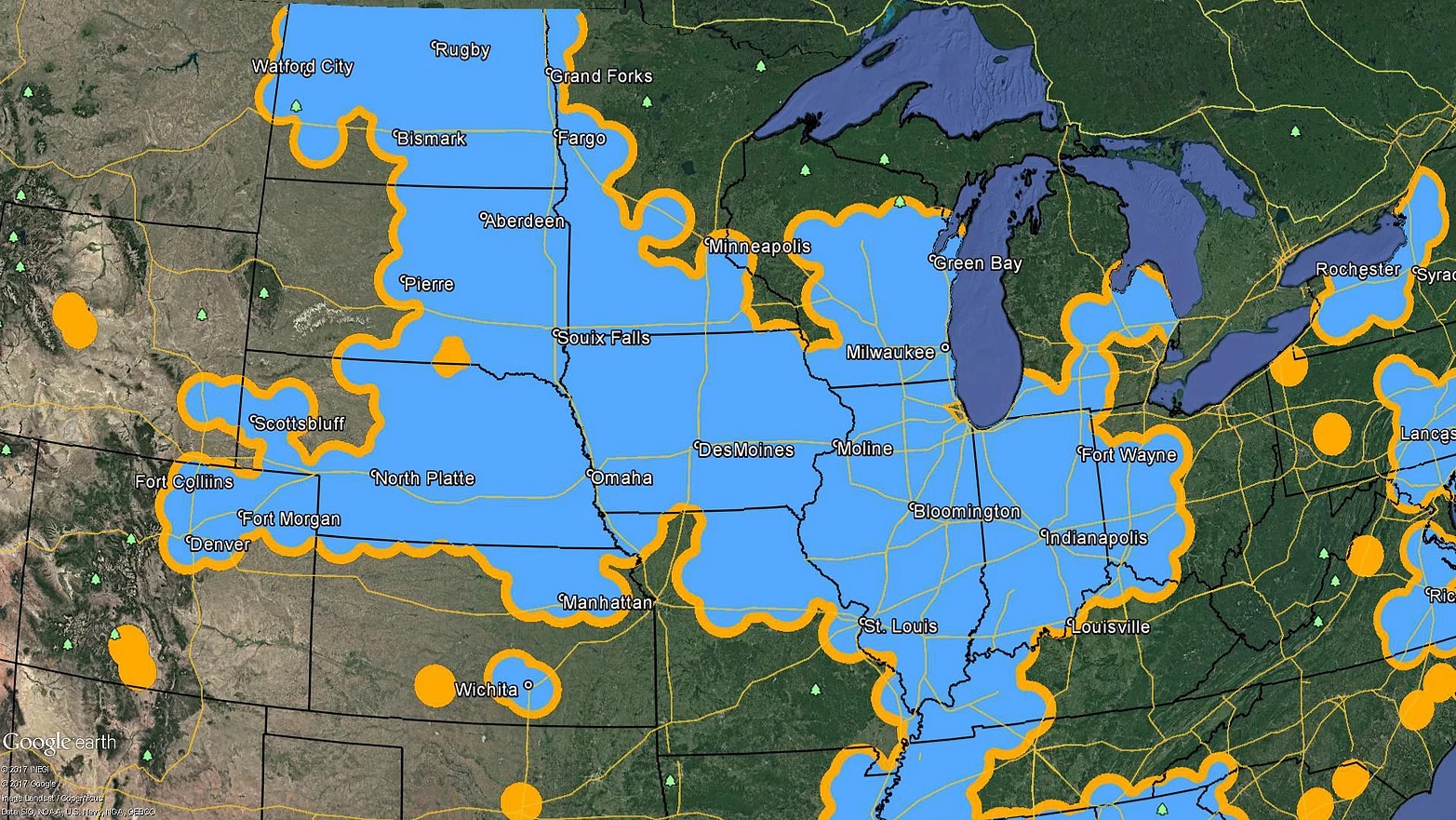 Digifarm Coverage Map